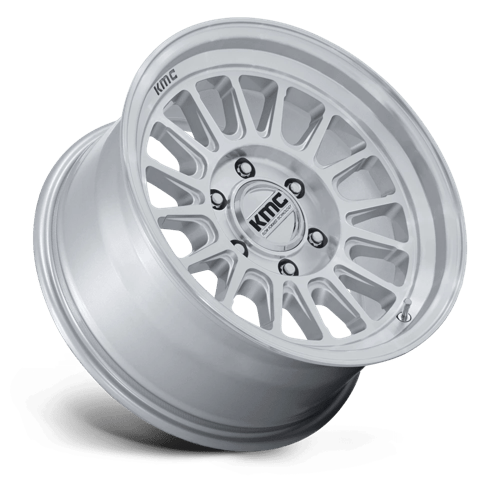 KMC KM733 IMPACT FFT 18x9 Gloss Silver W/ Machined Face 6x135 0mm