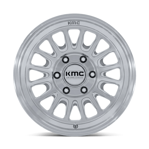 KMC KM733 IMPACT FFT 17x8.5 Gloss Silver W/ Machined Face 6x135 0mm