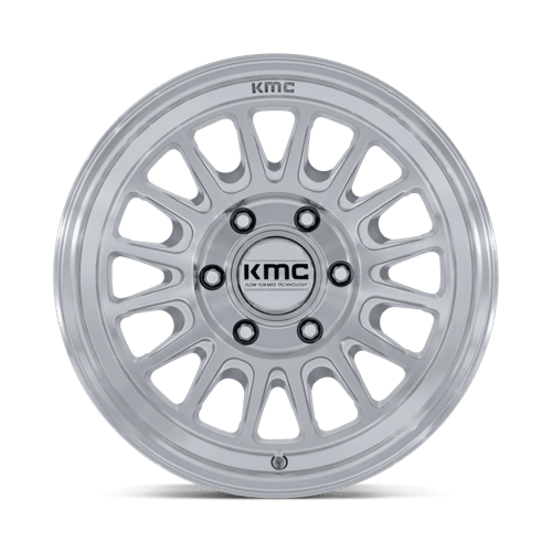 KMC KM733 IMPACT FFT 17x8.5 Gloss Silver W/ Machined Face 6x135 25mm