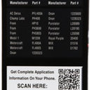 K&N Oil Filter for Ford/Lincoln/Mercury/Mazda/Chrysler/Dodge/Jeep/Jaguar 3in OD x 5.063in H