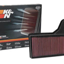 K&N Replacement Panel Air Filter for 2015 Ford Mustang 2.3L L4/3.7L V6/5.0L V8