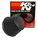 K&N Universal Rubber Filter Round Tapered 6in Flange ID x 7.5in Base OD x 5.25in Top OD x 6.75in H