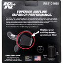 K&N Universal Rubber Filter Round Tapered 6in Flange ID x 7.5in Base OD x 5.25in Top OD x 8in Height