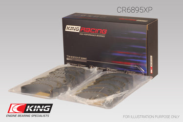 King Ford Ecoboost 3.5L V6 pMaxBlack Coated Connecting Rod Bearing Set - Size +0.25mm