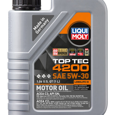 LIQUI MOLY 1L Top Tec 4200 New Generation Motor Oil SAE 5W30
