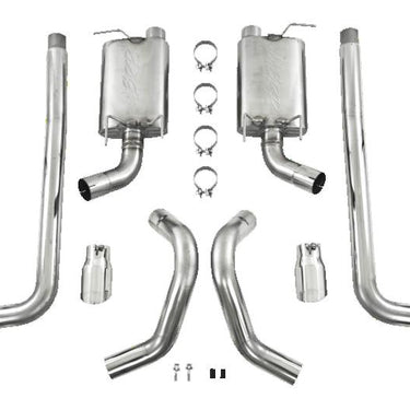MBRP 05-09 Ford Shelby GT500 / GT Dual Split Rear Street Version 4in Tips T409 Exhaust System