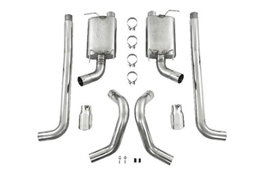 MBRP 05-09 Ford Shelby GT500 / GT Dual Split Rear Street Version 4in Tips T409 Exhaust System