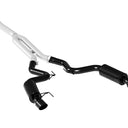 MBRP 15-18 Ford Mustang EcoBoost 2.3L Black 3in Cat Back Dual Split Rear Exit (Street Version)