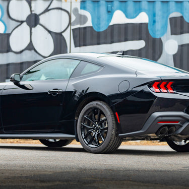 MBRP 15-24 Ford Mustang T304 SS 4in OD / 6.5in Length Quad Tip Cover Kit - Black Tip