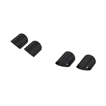 MBRP 15-24 Ford Mustang T304 SS 4in OD / 6.5in Length Quad Tip Cover Kit - Black Tip