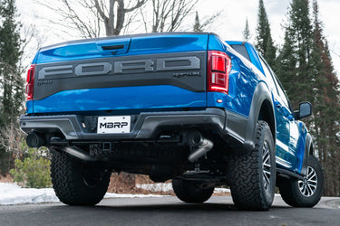 MBRP 17-20 Ford F-150 Raptor 3.5L Ecoboost Dual Rear Exit T409 3in Resonator Back Exhaust System