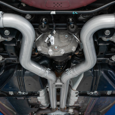 MBRP 18-19 Ford Mustang GT 5.0 3in Dual Split Rear AL Cat Back w/ Quad 4.0in Dual Wall Tips