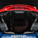 MBRP 18-20 Ford Mustang GT 5.0 w/ Quad Tip Active Exhaust Cat Back Split Rear T304 w/ Carb Fib Tips