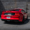 MBRP 18-20 Ford Mustang GT 5.0 w/ Quad Tip Active Exhaust Cat Back Split Rear T304 w/ Carb Fib Tips