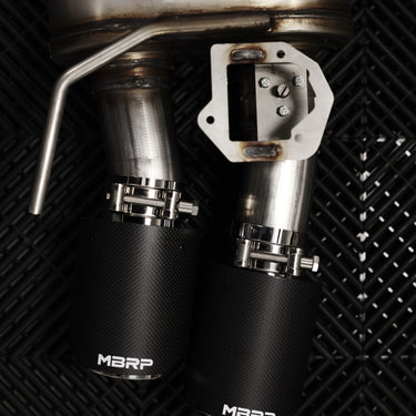 MBRP 18-22 Ford Mustang 2.3L Ecoboost 3in Cat-Back Exhaust w/ Quad Carbon Fiber SS Tips - T304