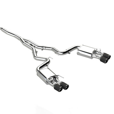 MBRP 18-22 Ford Mustang 2.3L Ecoboost 3in Cat-Back Exhaust w/ Quad Carbon Fiber SS Tips - T304