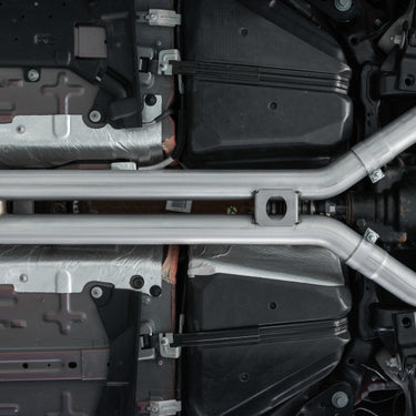 MBRP 18-22 Ford Mustang GT 5L T304 SS 3in Cat-Back Dual Rear w/4in Quad Carbon Fiber Tips (Street)