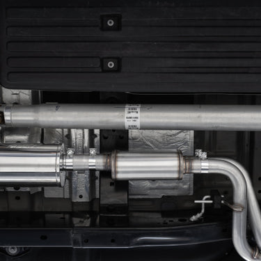 MBRP 2021+ Ford F150 Black Coated Dual Pre-Axle (Street Profile) 2.5in OD Tips 3in Cat Back Exhaust