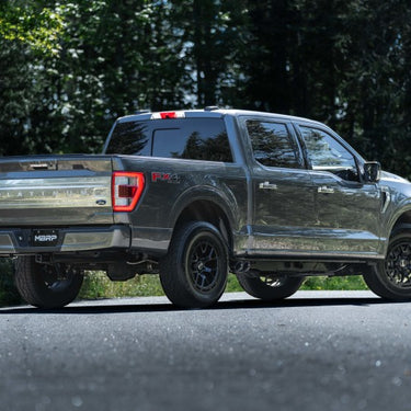 MBRP 2021+ Ford F150 Black Coated Dual Pre-Axle (Street Profile) 2.5in OD Tips 3in Cat Back Exhaust