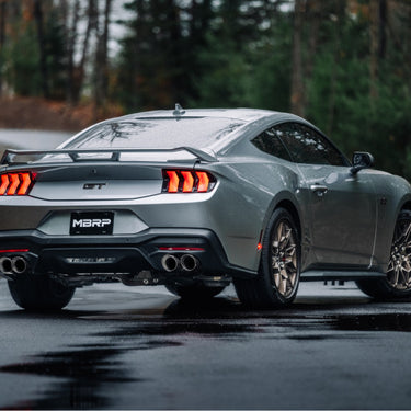 MBRP 2024+ Ford Mustang 5.0L T304 SS 3in Cat-Back Dual Split Exhaust w/ Quad Tips (Valve Delete)