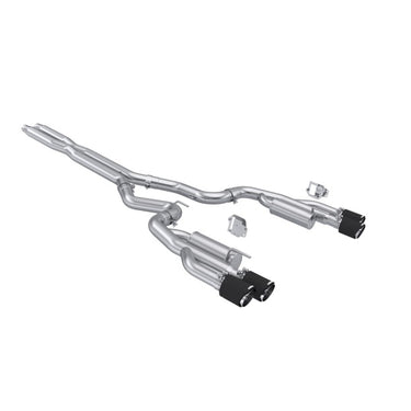 MBRP 2024+ Ford Mustang 5.0L T304 SS 3in Cat-Back Exhaust w/ Quad Carbon Fiber Tips (Valve Delete)