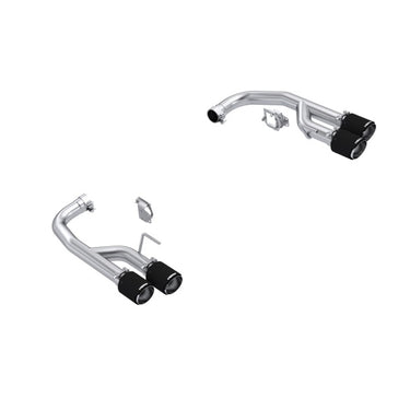 MBRP 24-25 Ford Mustang GT 5.0L T304 SS 2.5in Axle-Back Dual Rear w/ Quad Carbon Fiber Tips