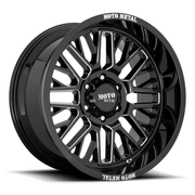 Moto Metal MO802 WARLOCK 20x9 Gloss Black Milled 6x135 18mm