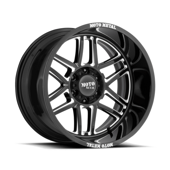 Moto Metal MO992 FOLSOM 20x9 Gloss Black Milled 6x135 18mm