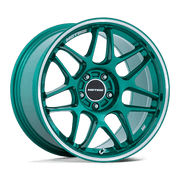 Motegi MR158 TSUBAKI 19x9.5 Hokkaido Green W/ Machined Lip 5x114.3 40mm