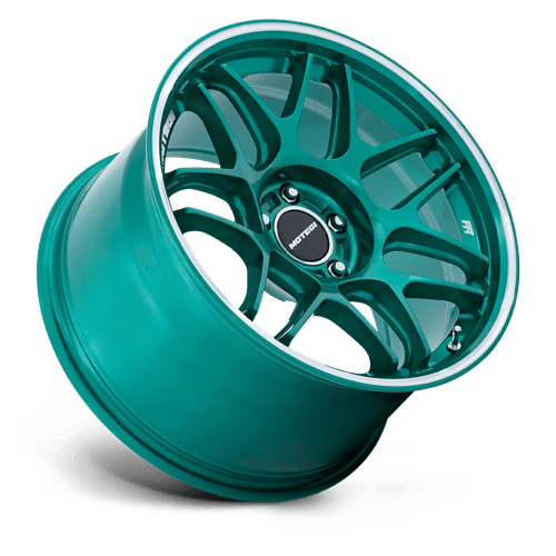 Motegi MR158 TSUBAKI 18x8.5 Hokkaido Green W/ Machined Lip 5x114.3 35mm