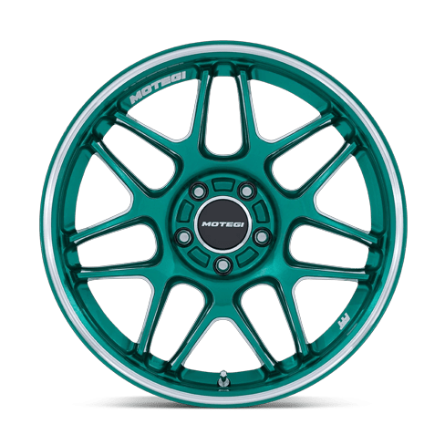 Motegi MR158 TSUBAKI 19x8.5 Hokkaido Green W/ Machined Lip 5x114.3 35mm