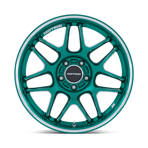 Motegi MR158 TSUBAKI 19x9.5 Hokkaido Green W/ Machined Lip 5x114.3 40mm
