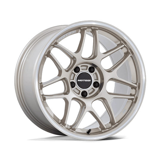 Motegi MR158 TSUBAKI 18x9.5 Motorsport Gold W Machined Lip 5x114.3 40mm