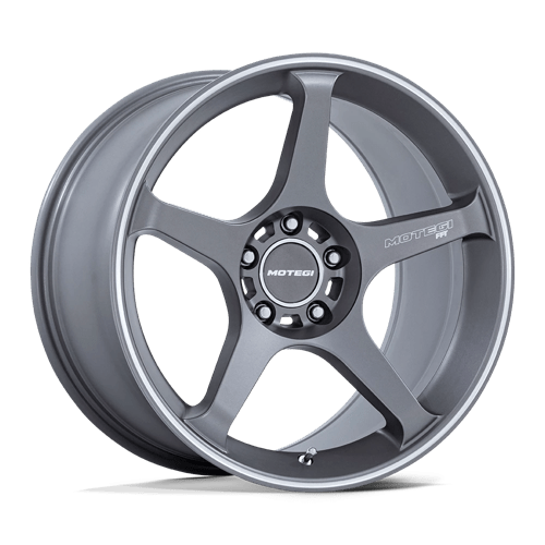 Motegi MR159 BATTLE V 17x8.5 Gunzilla W Machined Lip Stripe 5x114.3 35mm
