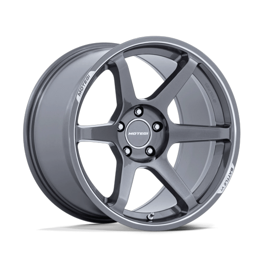 Motegi MR160 BATTLE VI 18x9.5 Gloss Gunzilla W/ Machined Lip 5x114.3 25mm