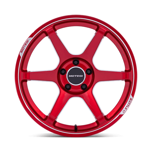 Motegi MR160 BATTLE VI 18x9.5 Cherry Red Metallic W/ Mch Lip 5x114.3 25mm