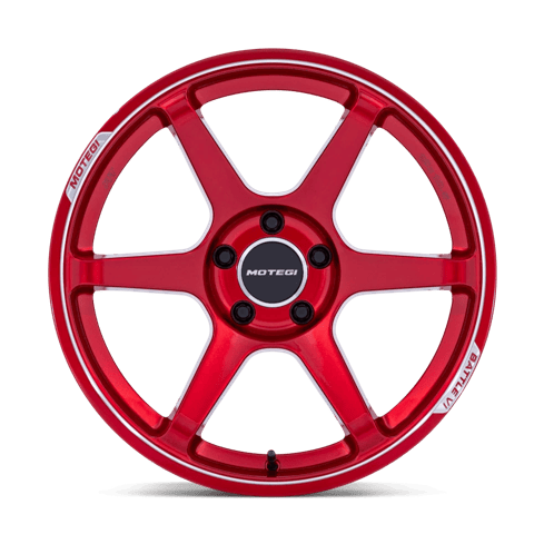 Motegi MR160 BATTLE VI 18x9.5 Cherry Red Metallic W/ Mch Lip 5x114.3 35mm