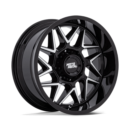Moto Metal MO812 TURBINE 20x9 Gloss Black W/ Machined Face 6x135 20mm