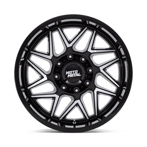 Moto Metal MO812 TURBINE 20x9 Gloss Black W/ Machined Face 6x135 20mm