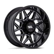 Moto Metal MO812 TURBINE 20x9 Gloss Black Milled 6x135 20mm