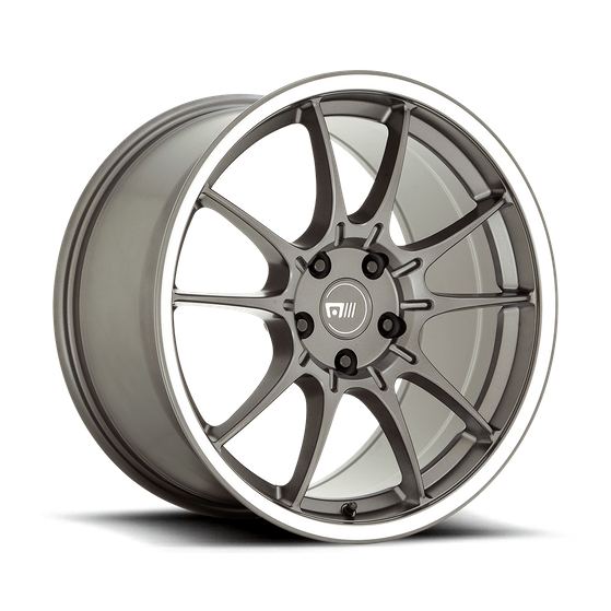 Motegi MR152 SS5 17x8 Gunmetal W/ Machined Lip 5x114.3 45mm