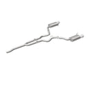 MagnaFlow Cat Back, SS, 2.5in, Street, Dual Split Polished 4.5in Tips 2015 Ford Mustang Ecoboost