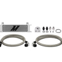 Mishimoto Universal 10 Row Oil Cooler Kit (Metal Braided Lines)