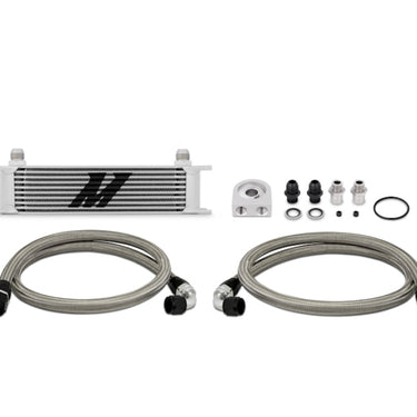 Mishimoto Universal 10 Row Oil Cooler Kit (Metal Braided Lines)