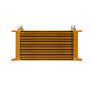 Mishimoto Universal 19 Row Oil Cooler - Gold
