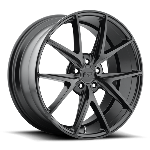 Niche 1PC M117 MISANO 20x9 Matte Black 5x114.3 25mm