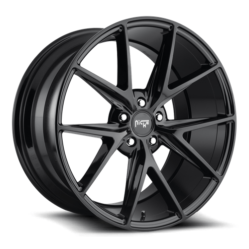 Niche 1PC M119 MISANO 20x9 Gloss Black 5x114.3 35mm