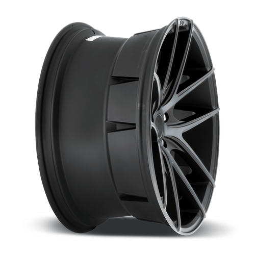 Niche 1PC M130 TARGA 19x8.5 Matte Black Double Dark Tint 5x114.3 35mm