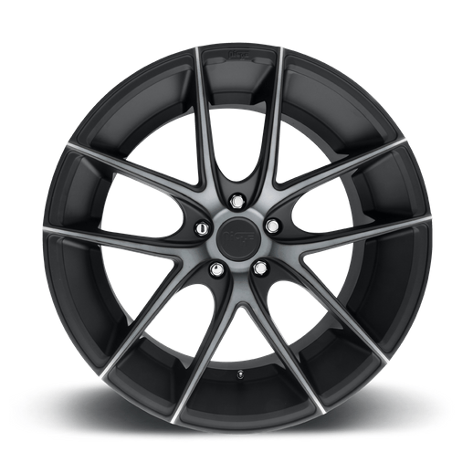 Niche 1PC M130 TARGA 20x10 Matte Black Double Dark Tint 5x114.3 40mm