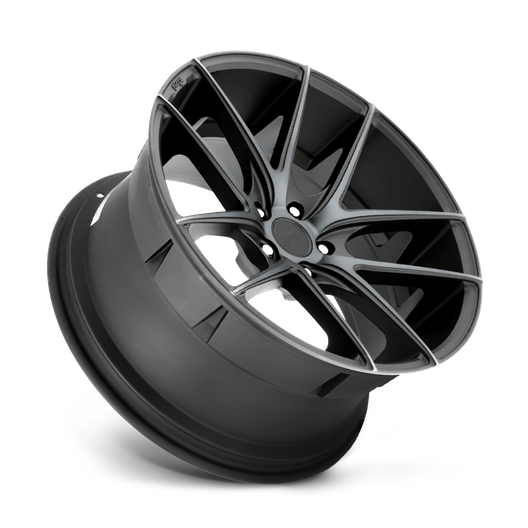 Niche 1PC M130 TARGA 20x10 Matte Black Double Dark Tint 5x114.3 40mm